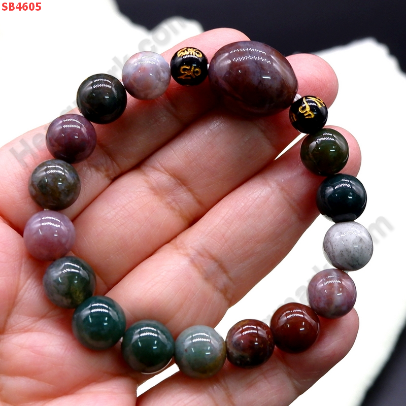 SB4605 สร้อยข้อมือหินแจ้สเปอร์+คาถาทิเบต ราคา 329 บาท http://ww2.hengmark.com/view_product/SB4605.htm
