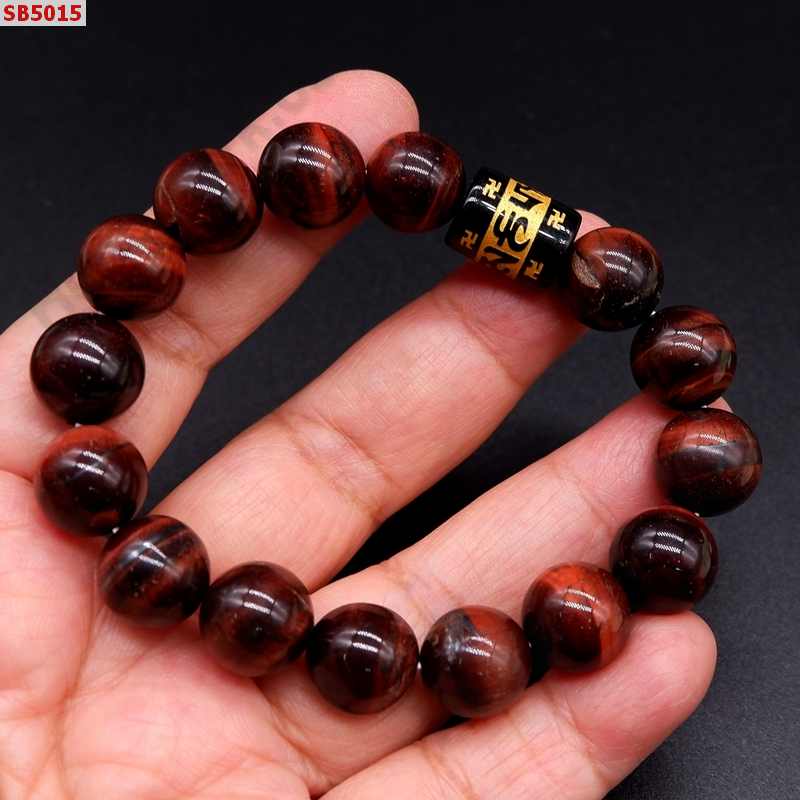 SB5015 สร้อยข้อมือเรดไทเกอร์+หินลายคาถาทิเบต ราคา 479 บาท http://ww2.hengmark.com/view_product/SB5015.htm