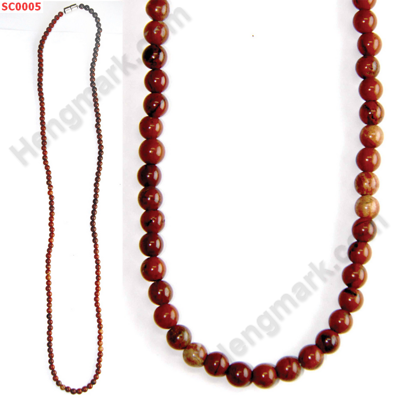 SC0005 สร้อยคอหินเรดแจ๊สเปอร์ ราคา 299 บาท http://ww2.hengmark.com/view_product/SC0005.htm