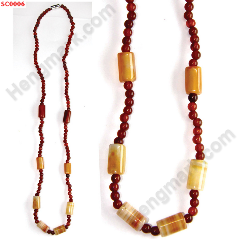 SC0006 สร้อยคอหินคาร์เนเลียน ราคา 299 บาท http://ww2.hengmark.com/view_product/SC0006.htm