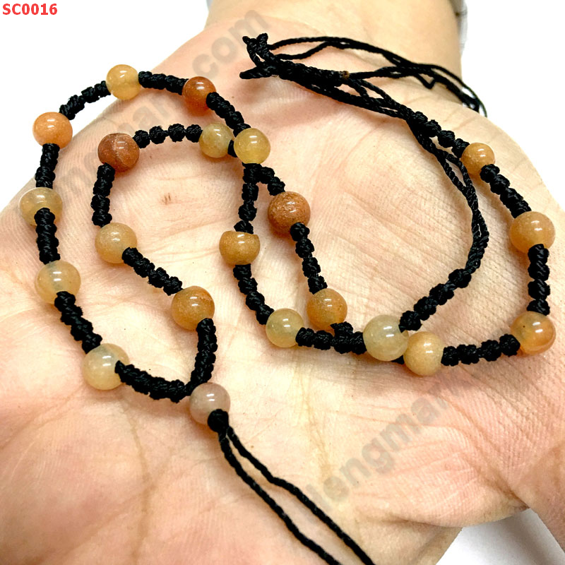 SC0016 สร้อยคอหินสีส้ม ราคา 99 บาท http://ww2.hengmark.com/view_product/SC0016.htm