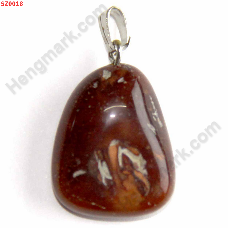 SZ0018 จี้หินธรรมชาติ แจ๊สเปอร์ ราคา 99 บาท http://ww2.hengmark.com/view_product/SZ0018.htm