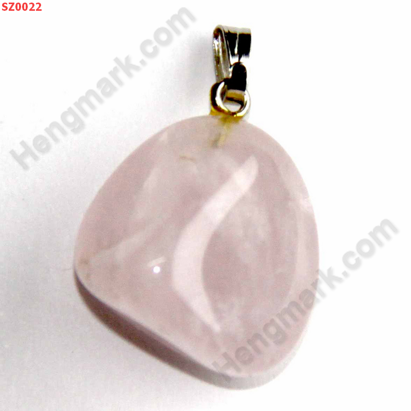 SZ0022 จี้หินธรรมชาติ โรสควอตซ์ ราคา 99 บาท http://ww2.hengmark.com/view_product/SZ0022.htm