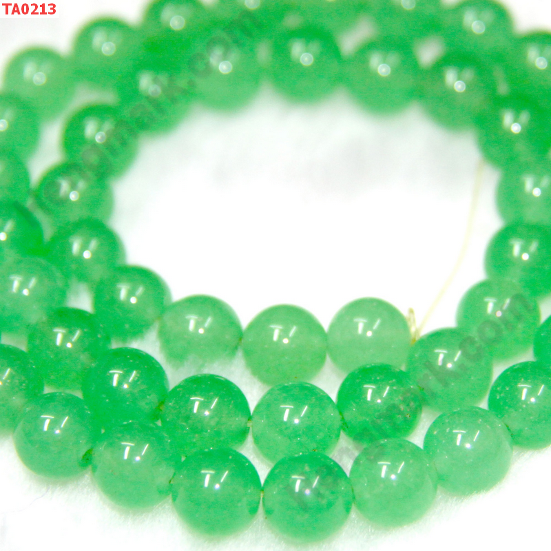 TA0213 ลูกปัดแก้วสีเขียวอ่อน ราคา 5 บาท http://ww2.hengmark.com/view_product/TA0213.htm