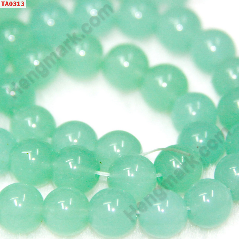 TA0313 ลูกปัดแก้วสีเขียวนม ราคา 5 บาท http://ww2.hengmark.com/view_product/TA0313.htm