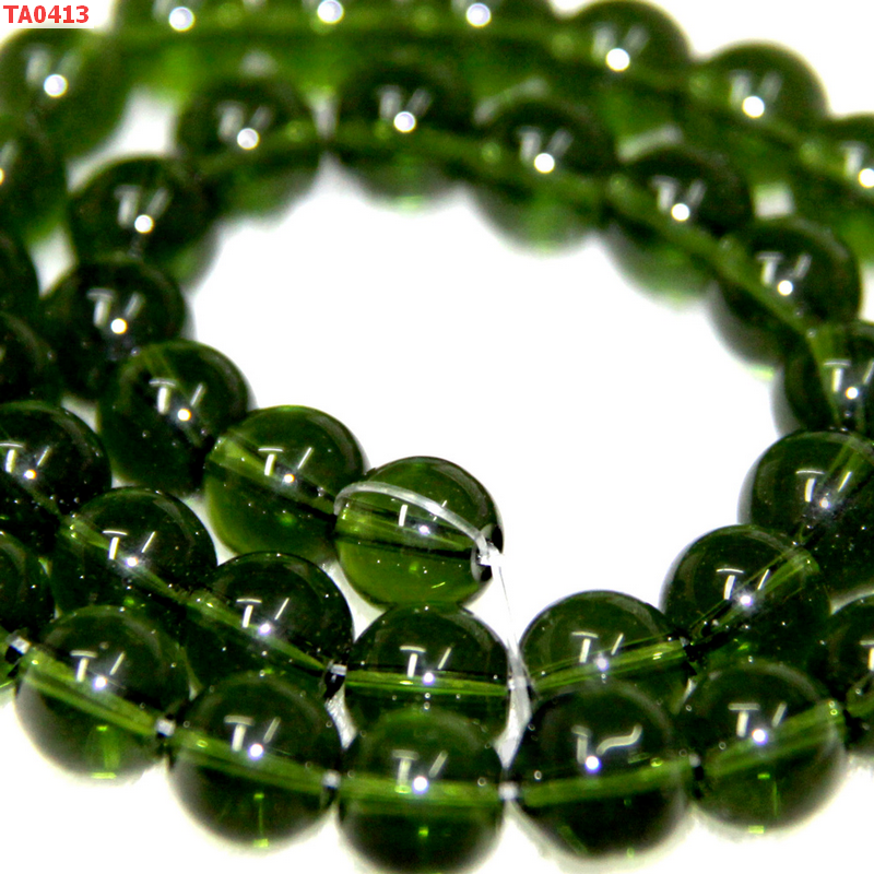 TA0413 ลูกปัดแก้วสีเขียวขี้ม้า ราคา 5 บาท http://ww2.hengmark.com/view_product/TA0413.htm