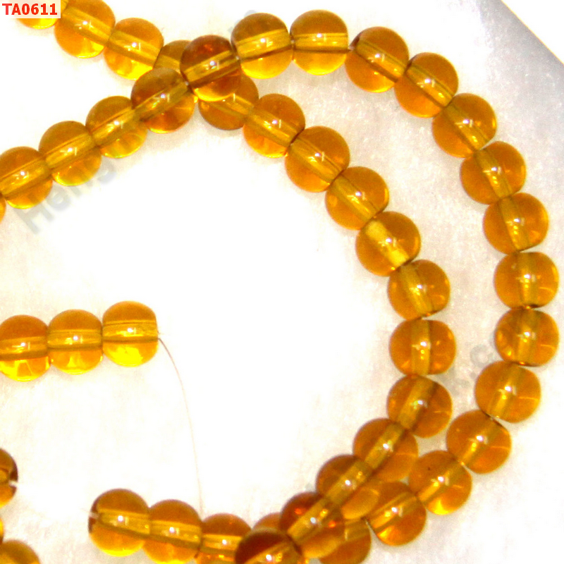 TA0611 ลูกปัดแก้วสีเหลืองทอง ราคา 1 บาท http://ww2.hengmark.com/view_product/TA0611.htm