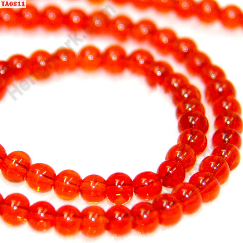 TA0811 ลูกปัดแก้วสีแดง ราคา 1 บาท http://ww2.hengmark.com/view_product/TA0811.htm
