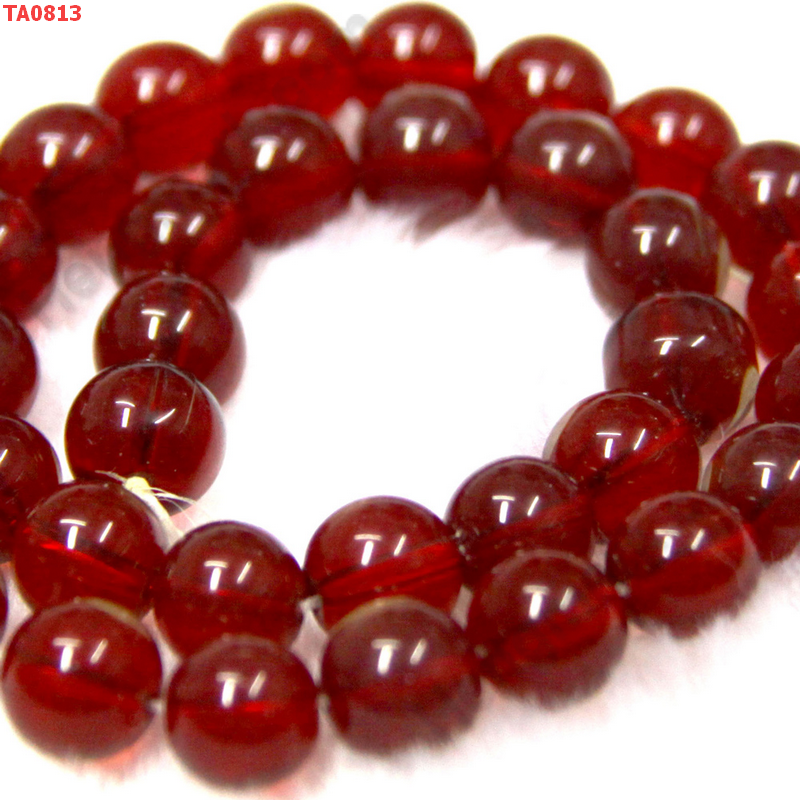 TA0813 ลูกปัดแก้วสีแดง ราคา 5 บาท http://ww2.hengmark.com/view_product/TA0813.htm
