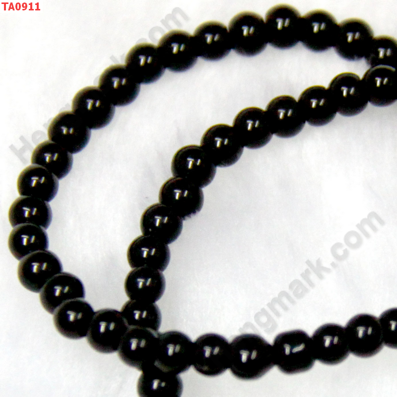 TA0911 ลูกปัดแก้วสีดำ ราคา 1 บาท http://ww2.hengmark.com/view_product/TA0911.htm