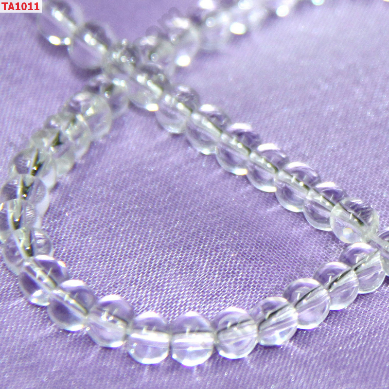 TA1011 ลูกปัดแก้วขาวใส ราคา 1 บาท http://ww2.hengmark.com/view_product/TA1011.htm