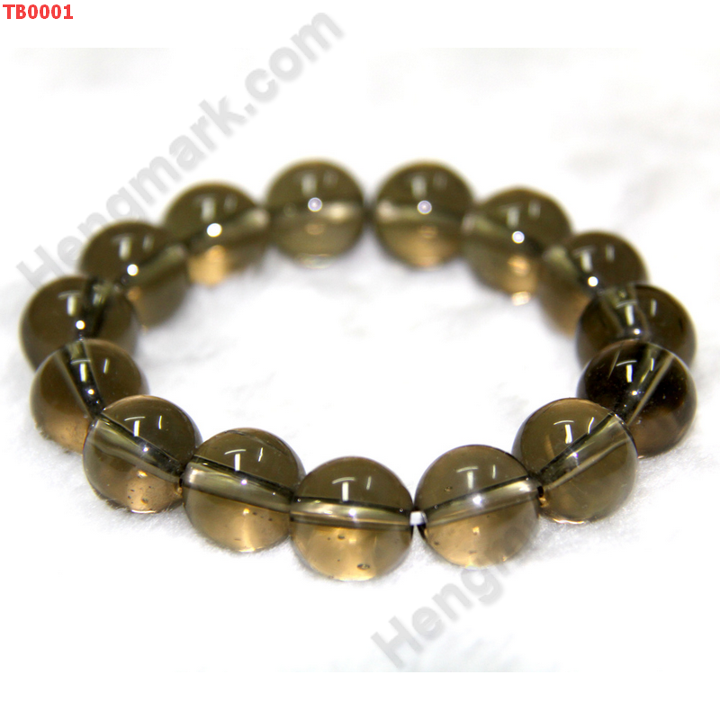 TB0001 สร้อยข้อมือลูกปัดแก้วสีควัน ราคา 245 บาท http://ww2.hengmark.com/view_product/TB0001.htm