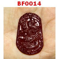 จี้รูปมังกร หินสีแดง