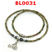 สร้อยคอยูนาไค้ท์จี้รูปปลาโลหะสีเงิน