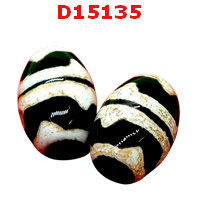 D15135 : หินดีซีไอ ลายเขี้ยวเสือคู่ 