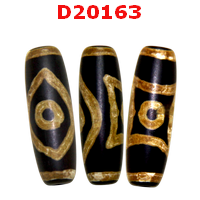 D20163 : หินทิเบต ตามังกร ฟ้าดิน เม็ดด้าน