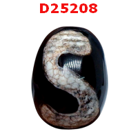 D25208 : หินDZI ลายตะขอ
