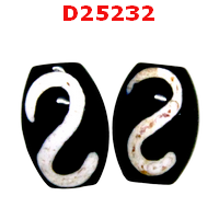 D25232 : หินDZIลายตะขอ