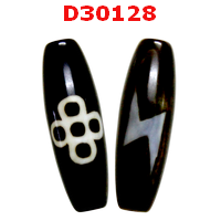 D30128 : หินDZI ลาย 5 ตา สายฟ้า
