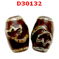 D30132 : หินDZI ลายดอกบัว