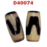 D40074 : หิน DZI ลายเขี้ยวเสือ