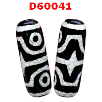 D60041 : หินDZI ลาย 4 ตา เขี้ยวเสือ