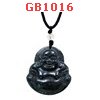 GB1016 : สร้อยคอ จี้พระสังกัจจายน์ หินสีเขียว
