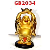 GB2034 : พระสังกัจจัยน์เรซิ่นเคลือบทอง