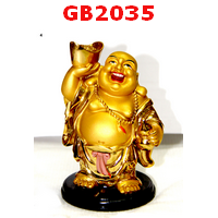 GB2035 : พระสังกัจจัยน์เรซิ่นเคลือบทอง