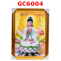 GC6004 : ภาพเจ้าแม่กวนอิมสามมิติพร้อมกรอบ