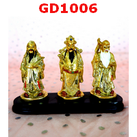 ฮกลกซิ่ว เนื้อเรซิ่นเคลือบทอง