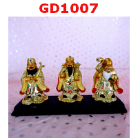 ฮกลกซิ่ว เนื้อเรซิ่นเคลือบทอง