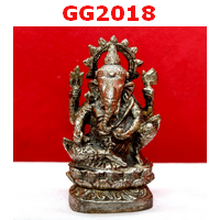 พระพิฆเนศทองเหลืองขัดเงิน