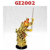 เห้งเจียฟาดกระบอง เรซิ่นเคลือบทอง