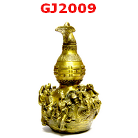 GJ2009 : น้ำเต้า 8 เซียน ทองเหลือง