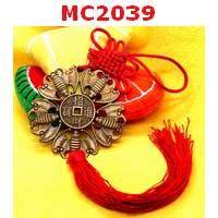 MC2039 : เหรียญจีน ค้างคาว 5 ตัวแบบแขวน