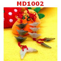 ก้อนทองหยก 3 ก้อน แขวนมือถือ