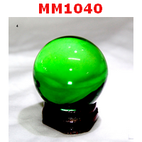 MM1040 : ลูกแก้วใส สีเขียว (40mm)