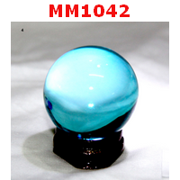 MM1042 : ลูกแก้วใส สีฟ้า (40mm)