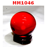 MM1046 : ลูกแก้วใส สีแดง (40mm)