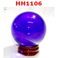 MM1106 : ลูกแก้วใสสีน้ำเงิน (50mm)(W)