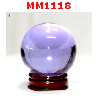 MM1118 : ลูกแก้วใส สีม่วง (50mm)(W)