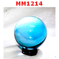 MM1214 : ลูกแก้วใส สีฟ้า (60mm)