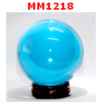 MM1218 : ลูกแก้วใสสีฟ้า (60mm)(W)