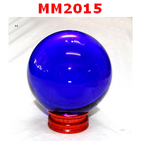 MM2015 : ลูกแก้วใส สีน้ำเงิน (110mm)