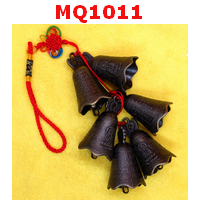 MQ1011 : กระดิ่งลายกวนอิม+คาถา 6 ชิ้นพร้อมที่แขวน