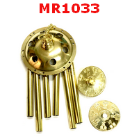 โมบายทองเหลือง 6 หลอด ยันต์8ทิศ