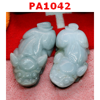 PA1042 : ปี่เซียะหยกคู่ตั้งโต๊ะ (ขายเป็นคู่)