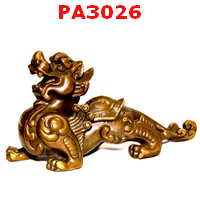 ปี่เซียะทองแดงคู่ตั้งโต๊ะ