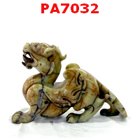 PA7032 : ปี่เซียะคู่ตั้งโต๊ะเนื้อหยก มีปีก